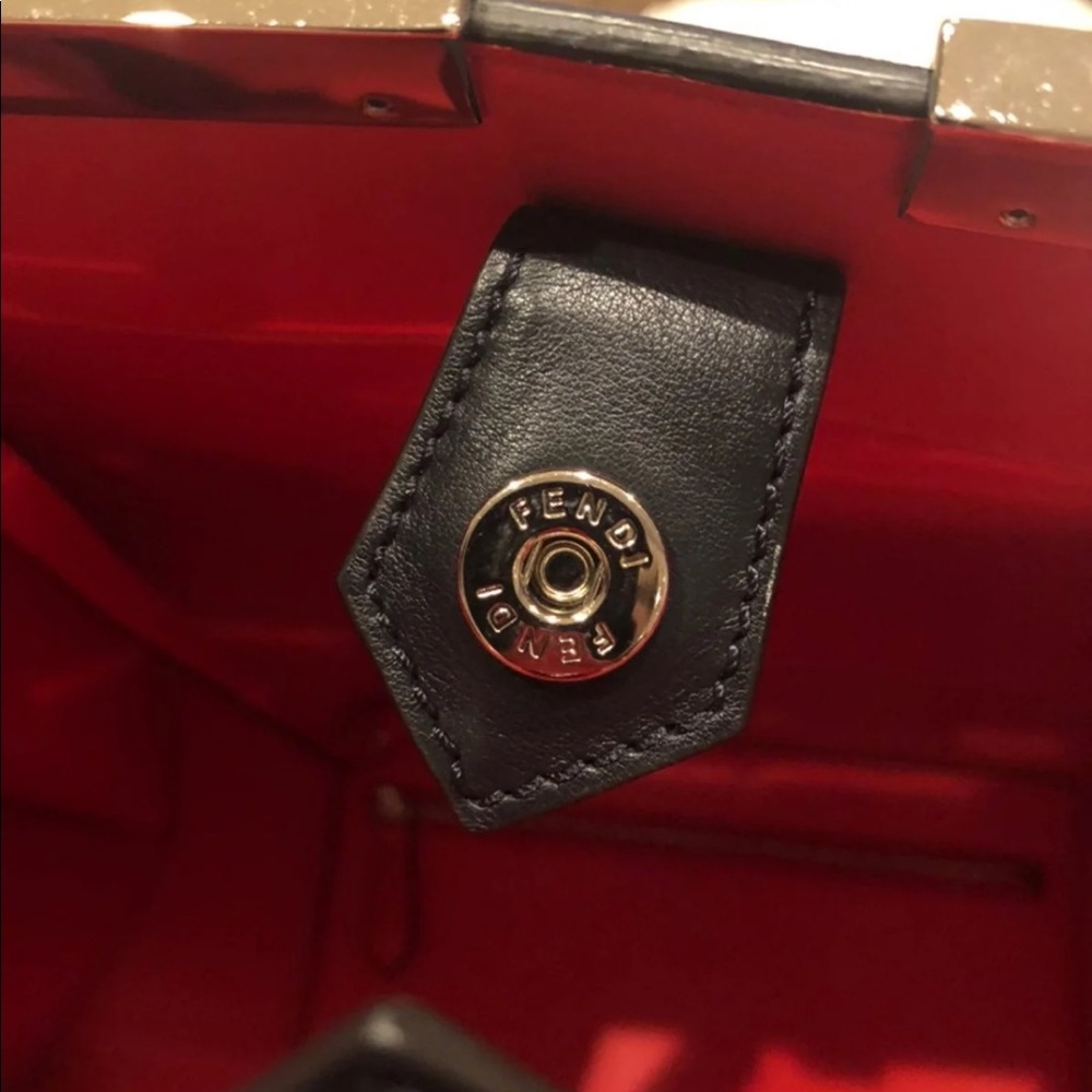 Black Fendi leather bag